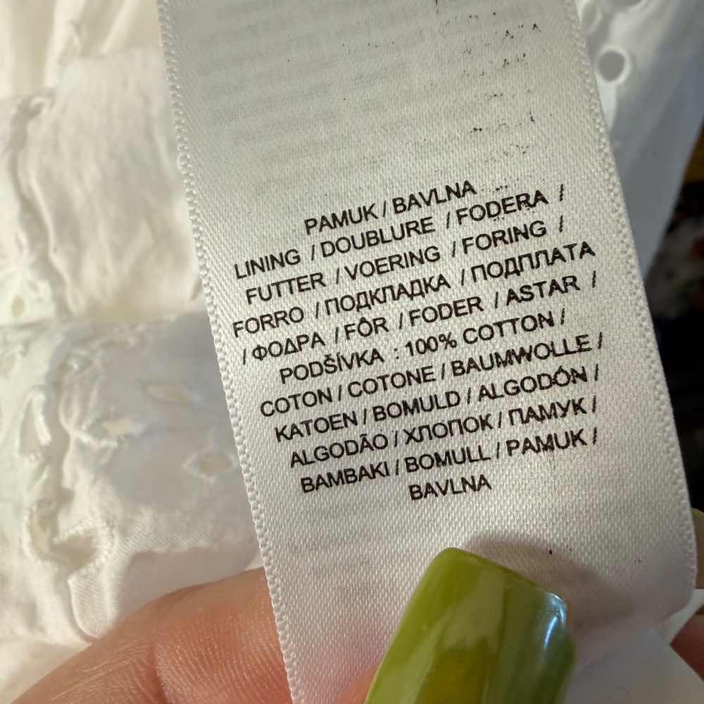 Ralph Lauren Cotton Eyelet Halter Maxi Dress White 100% cotton Size 8 - Picture 8 of 8